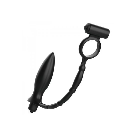 Addicted Toys Anal Plug Cock Ring Vibration D-227618 Black 1ud