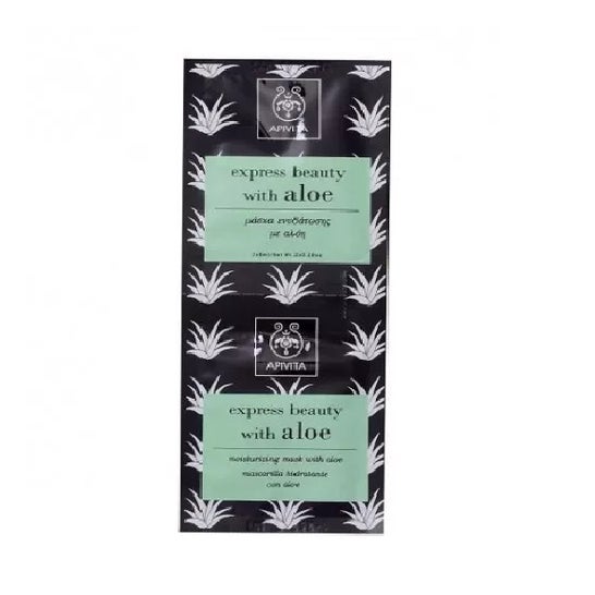 Apivita Express Beauty mascarilla hidratante aloe 2udsx8ml
