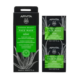 Apivita Express Beauty mascarilla hidratante aloe 2udsx8ml
