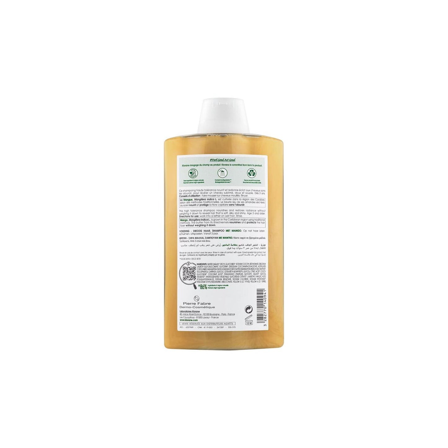 Klorane Champú al Mango 400ml
