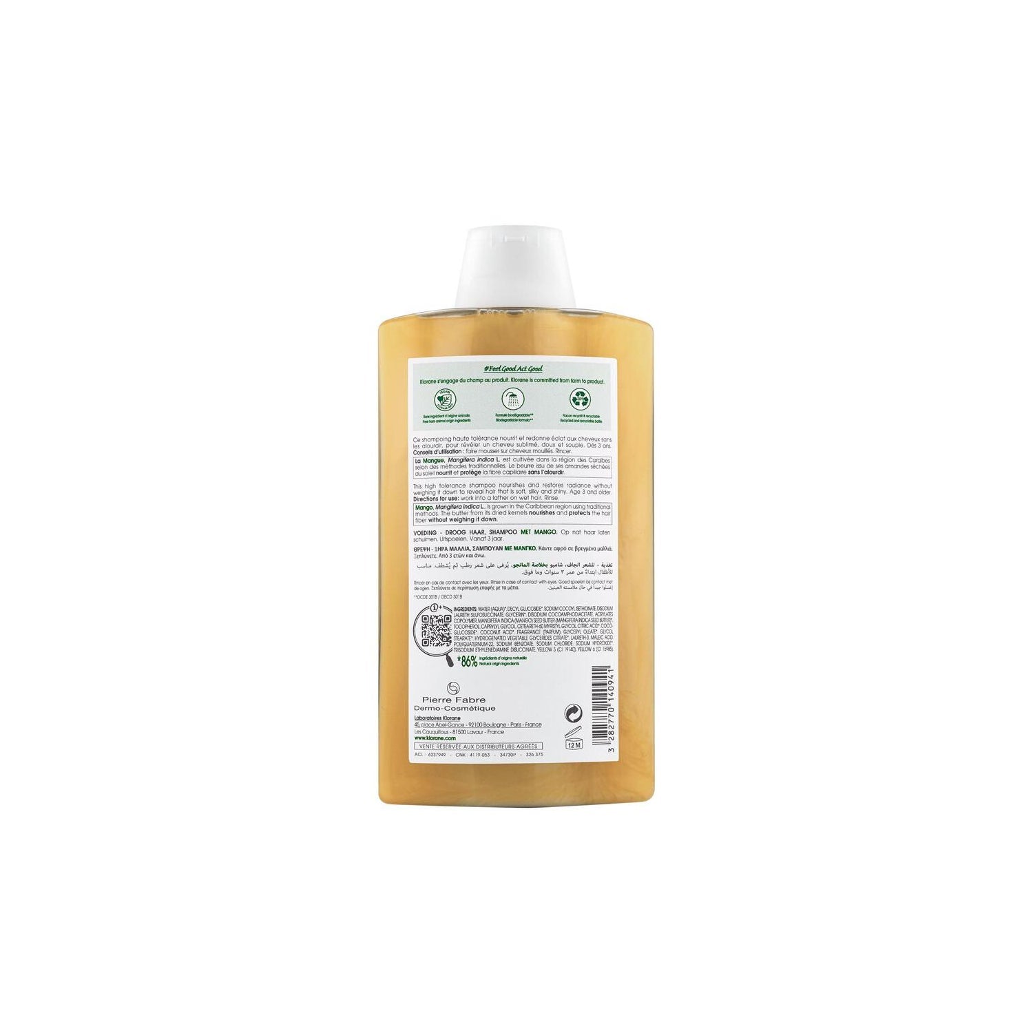 Klorane Champú al Mango 400ml