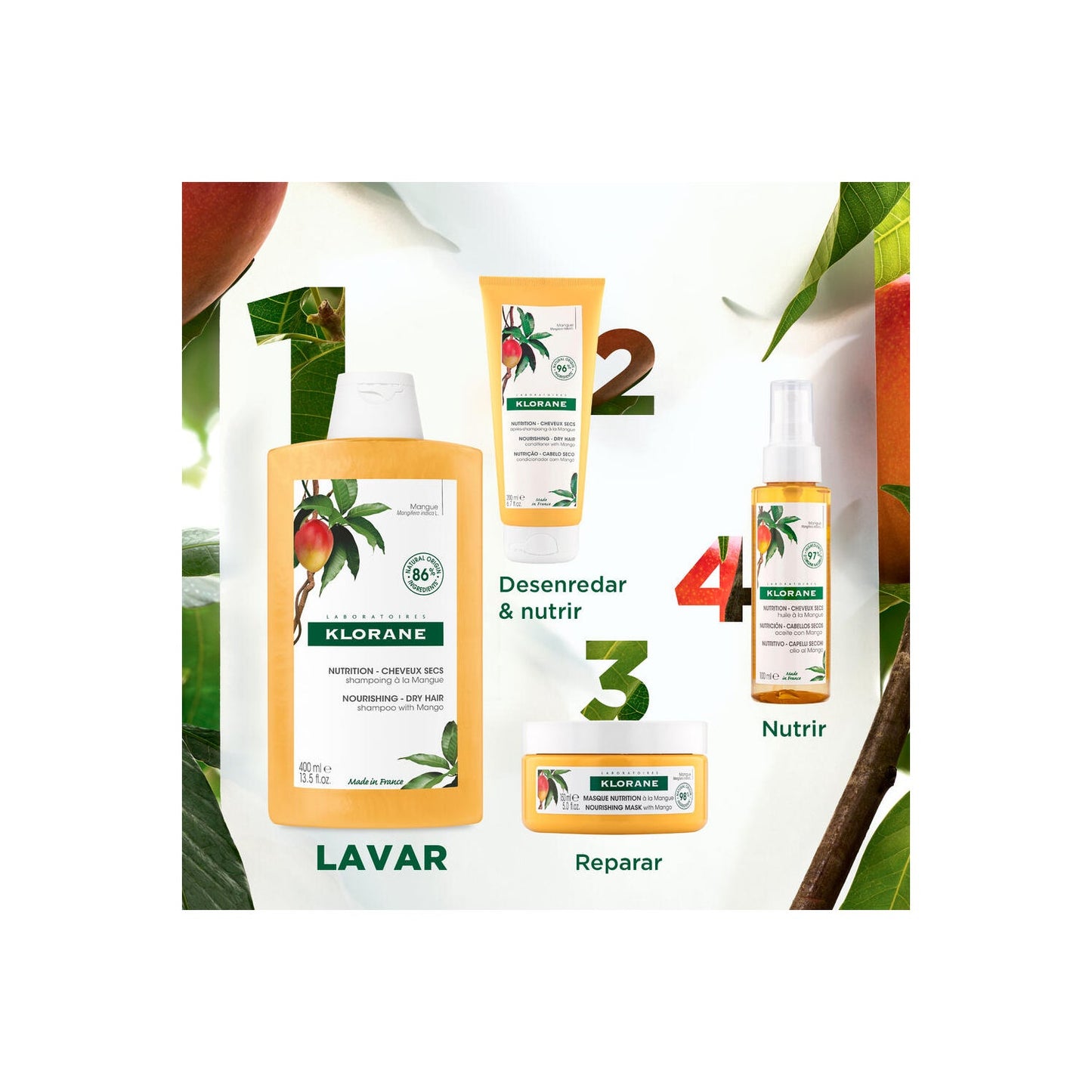Klorane Champú al Mango 400ml