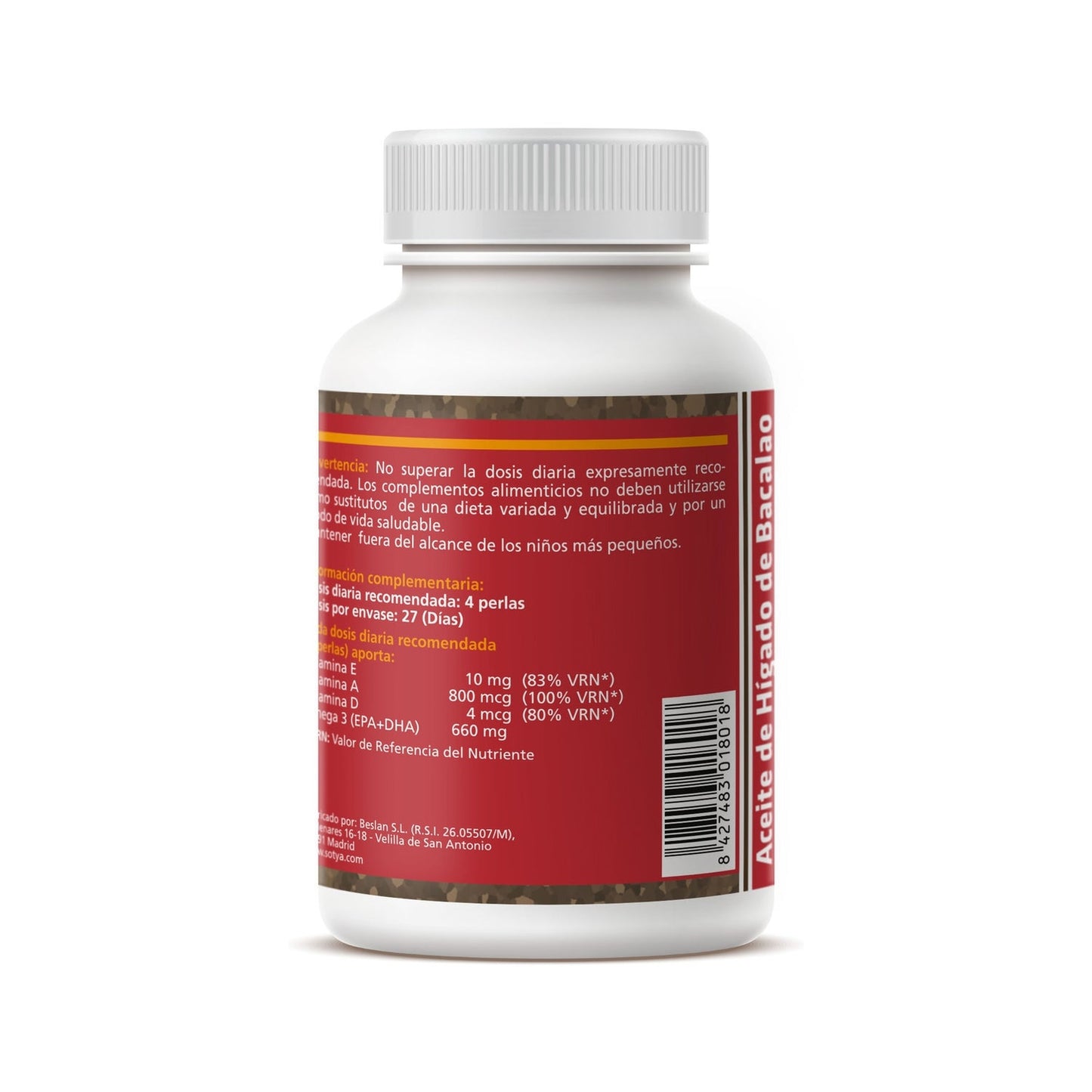 Sotya Hígado de Bacalao 685mg 110 perlas