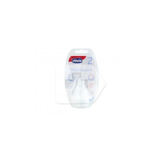Chicco® tetina silicona Boca Ancha flujo medio talla 2 2uds