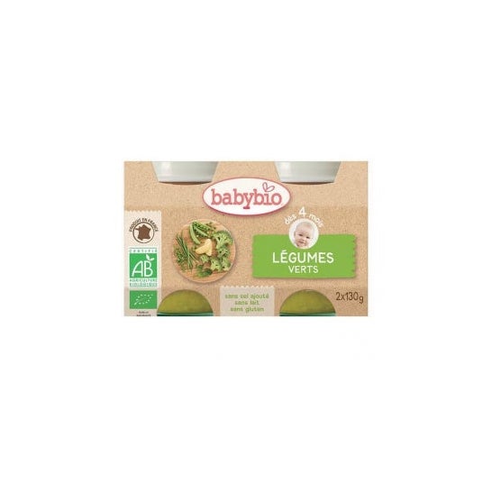 Babybio Pdt/Green Bean 2 X130 g