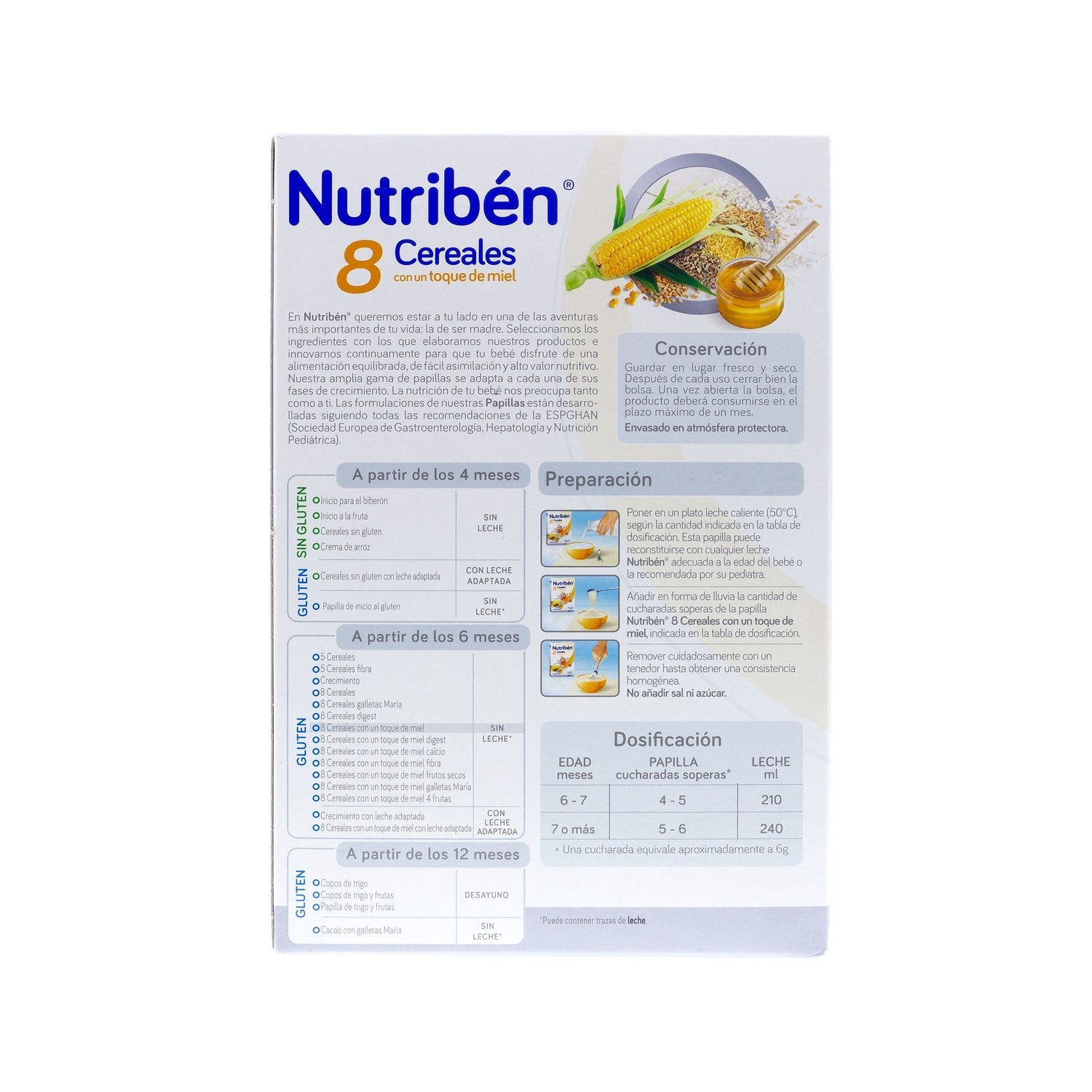 Nutribén® 8 Cereales y Miel 600gr
