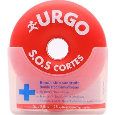 Urgo SOS Cortes Banda 2.5cm x 3m