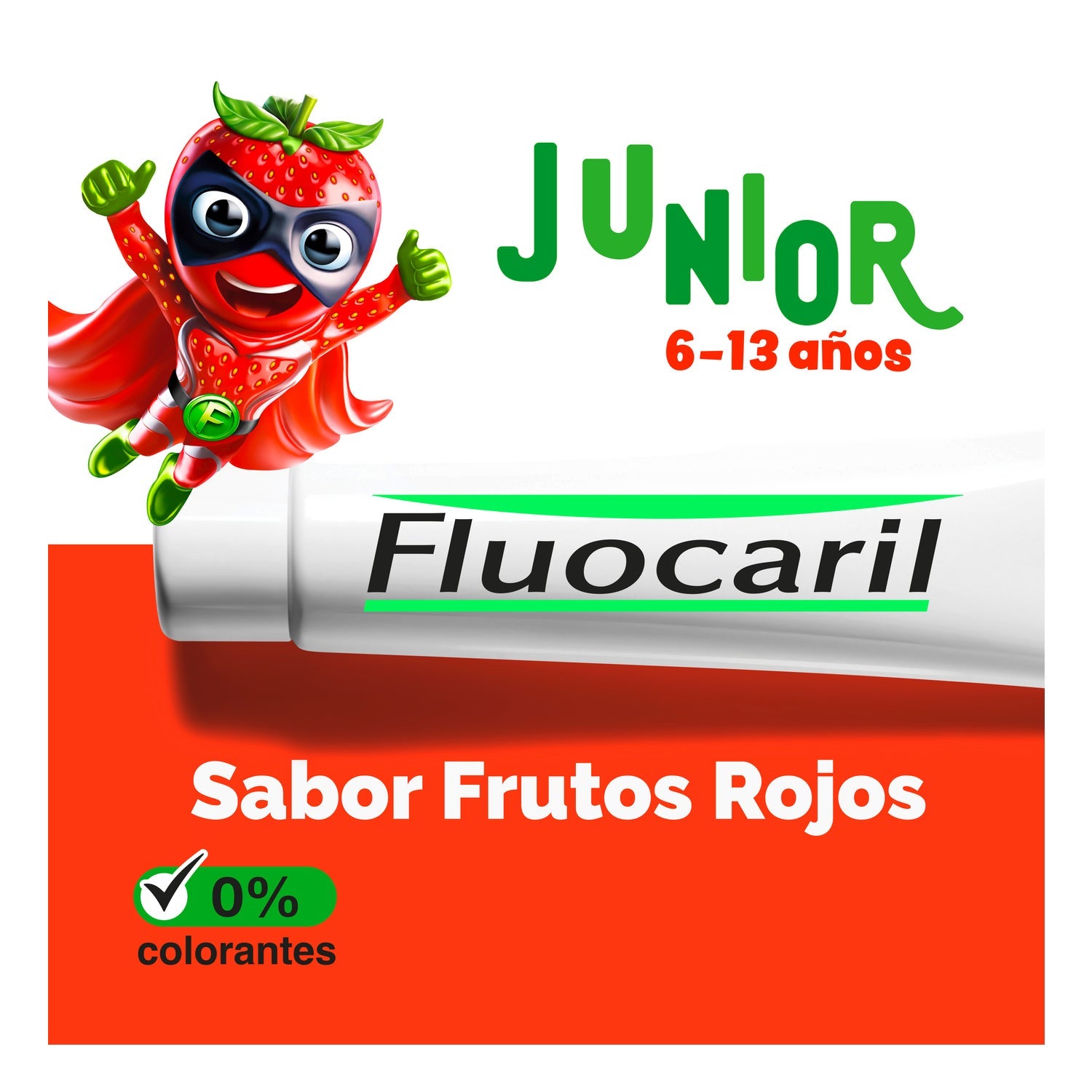 Fluocaril Pasta Junior Frutos Rojos 75ml