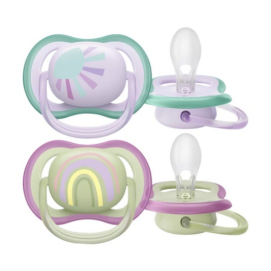 Philips Avent Chupete Ultra Air Sun Rainbow Mix 2uds
