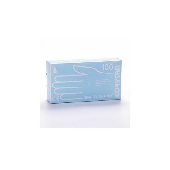 Corysan guantes Vinilo Talla Mediana 100 uds