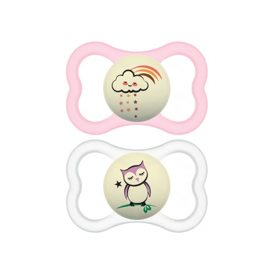MAM Succette Supreme Nuit 6+ Meses Silicone 2 uds