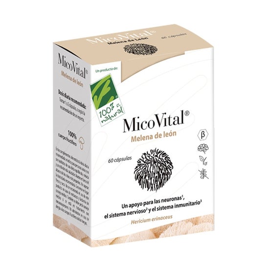 100% Natural Micovital Melena León 60 caps