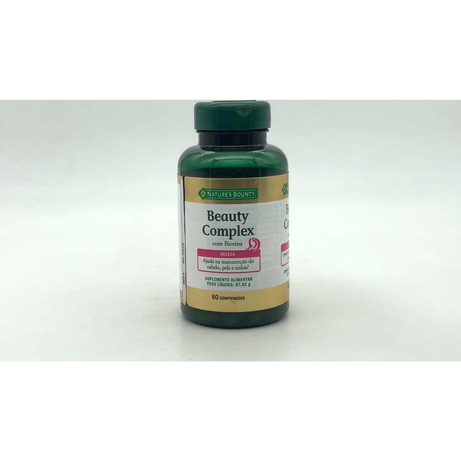 Comprimidos de beleza Bounty da natureza Lex com Biotina 60 comprimidos