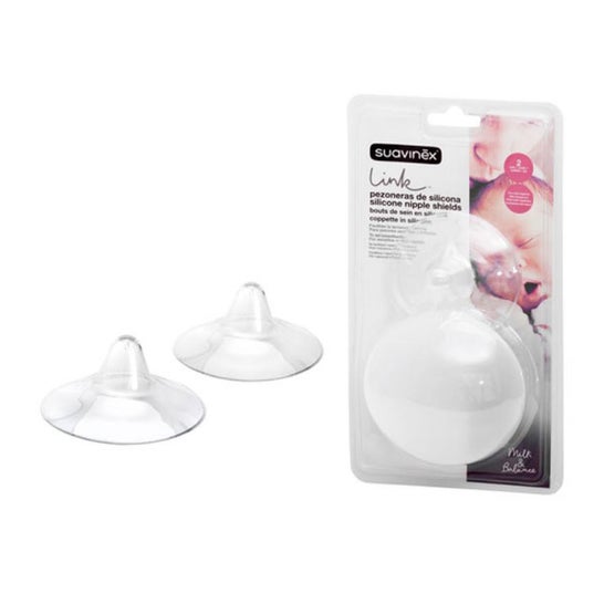 Suavinex Pezoneras de Silicona T-S 2uds + Caja Higiénica