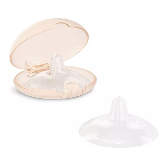 Suavinex Pezoneras de Silicona T-S 2uds + Caja Higiénica