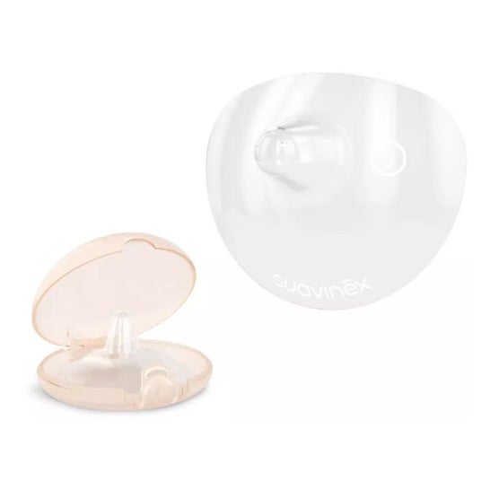 Suavinex Pezoneras de Silicona T-S 2uds + Caja Higiénica