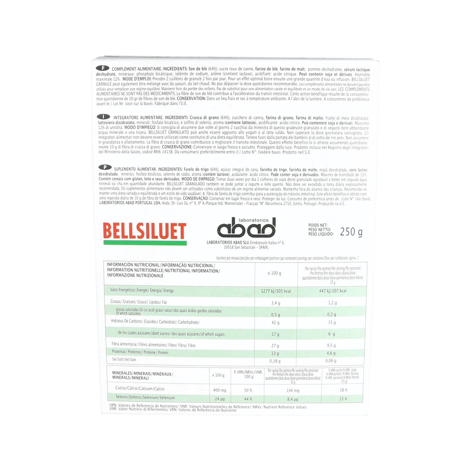 Abad Bellsiluet Granulado 250g