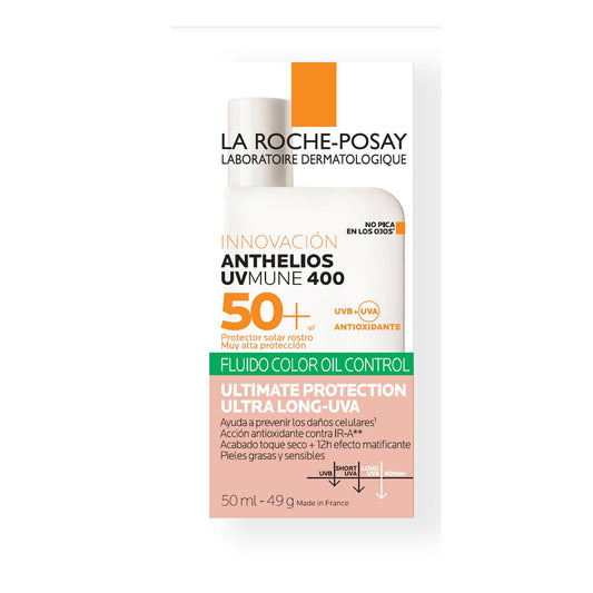 La Roche-Posay Anthelios UVMUNE 400 Oil Control Fluido SPF50+ con Color 50ml