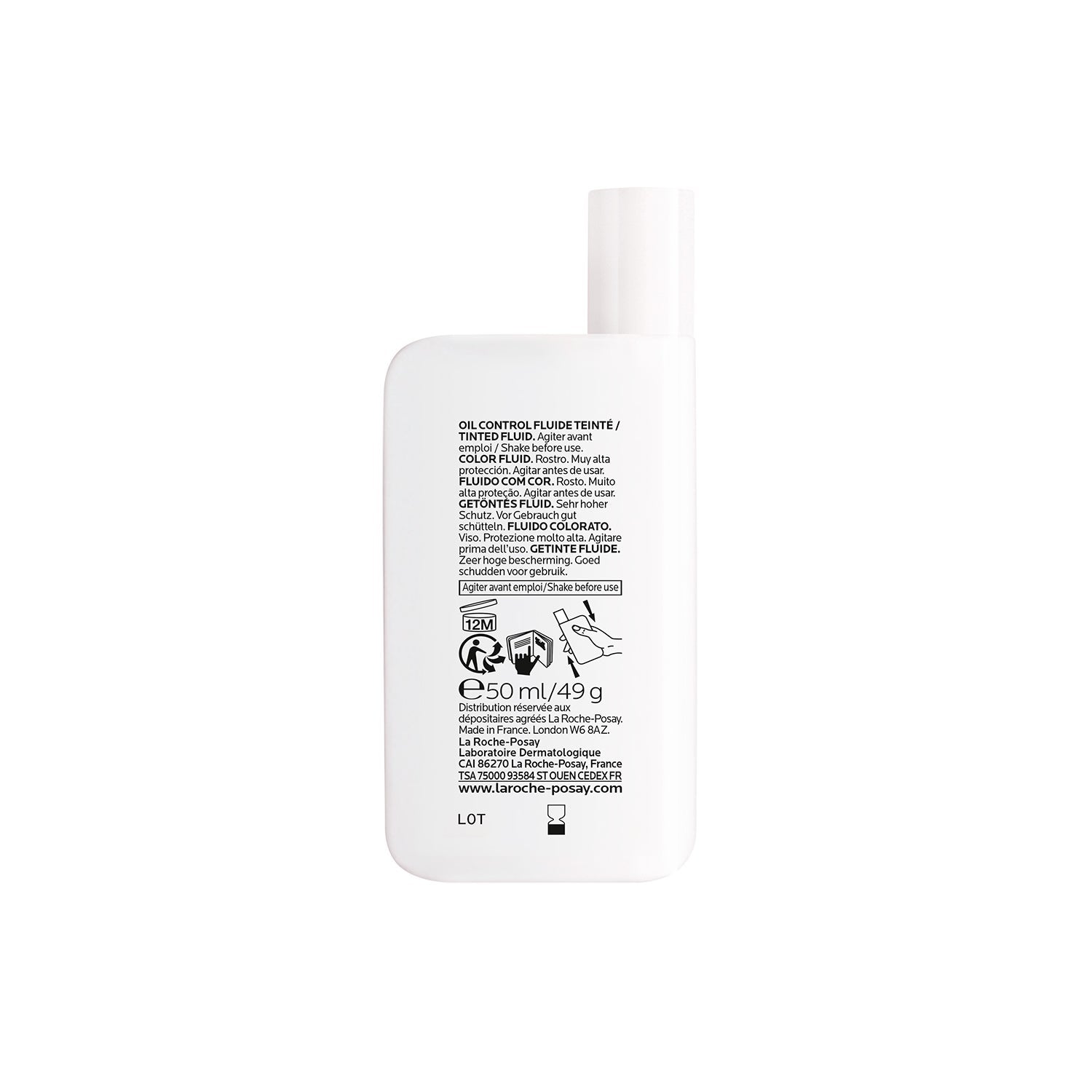 La Roche-Posay Anthelios UVMUNE 400 Oil Control Fluido SPF50+ con Color 50ml