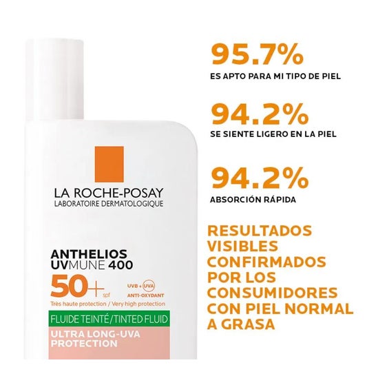 La Roche-Posay Anthelios UVMUNE 400 Oil Control Fluido SPF50+ con Color 50ml