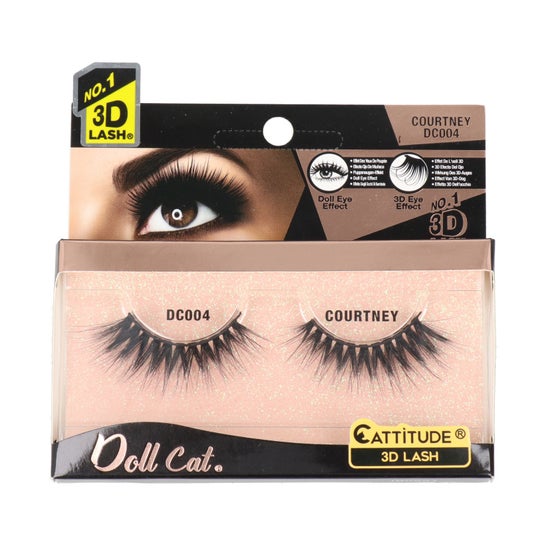 Ebin New York Doll Cat Cattitude 3 D Lash Courtney 1 par