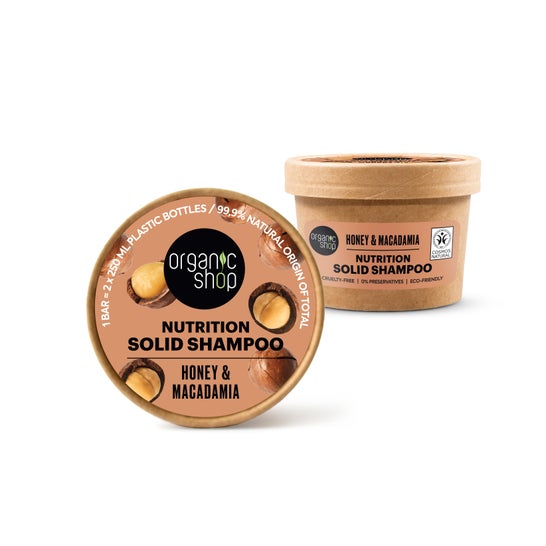 Organic Shop Nutrition Solid Shampoo Honey Macadamia 60 g