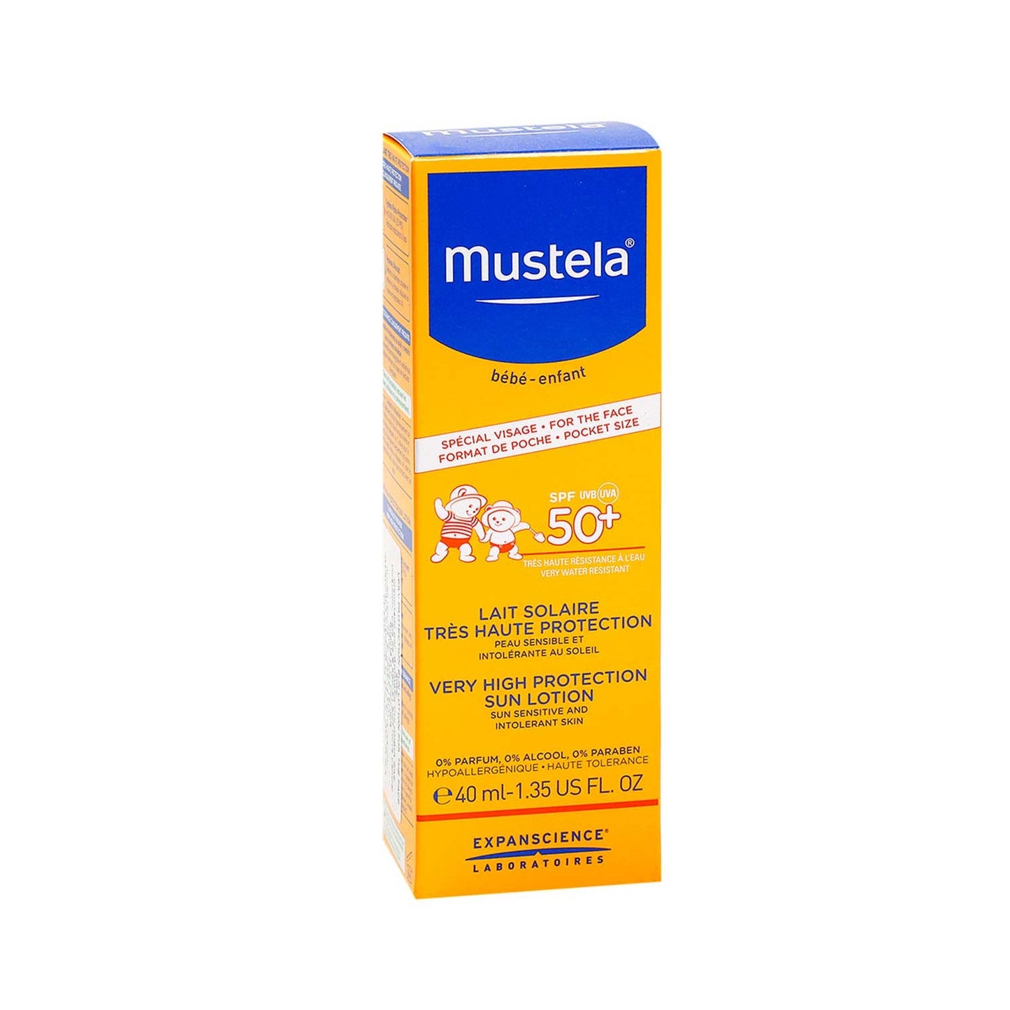 Mustela Leche Solar Cara Muy Alta Protección SPF50+ 40ml