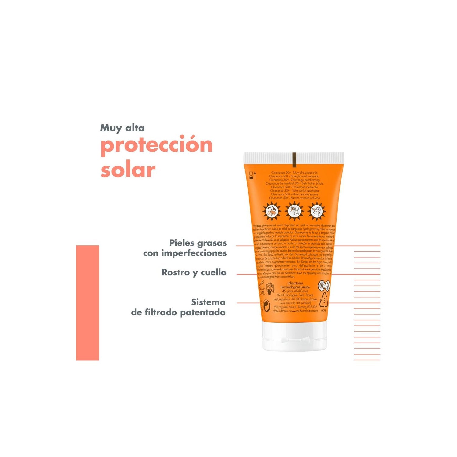 Avène Solar Cleanance Matificante SPF50+ 50ml