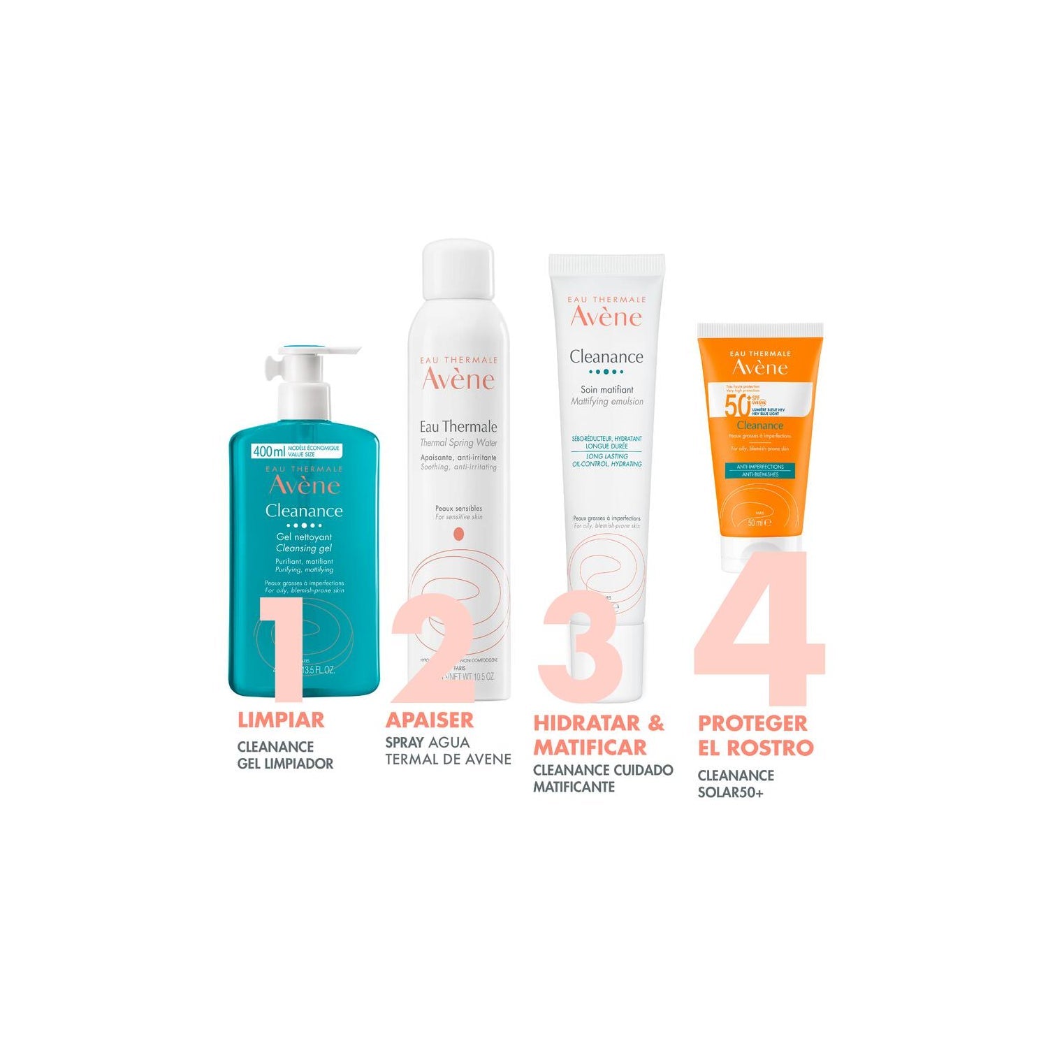 Avène Solar Cleanance Matificante SPF50+ 50ml