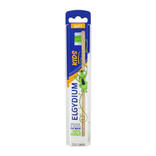 Elgydium Cepillo de Dientes de Madera Suave para Niños 1 ud