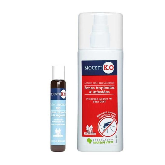 Mousti K.O Duo Loción Anti-Mosquitos + Roll-On Lavandin
