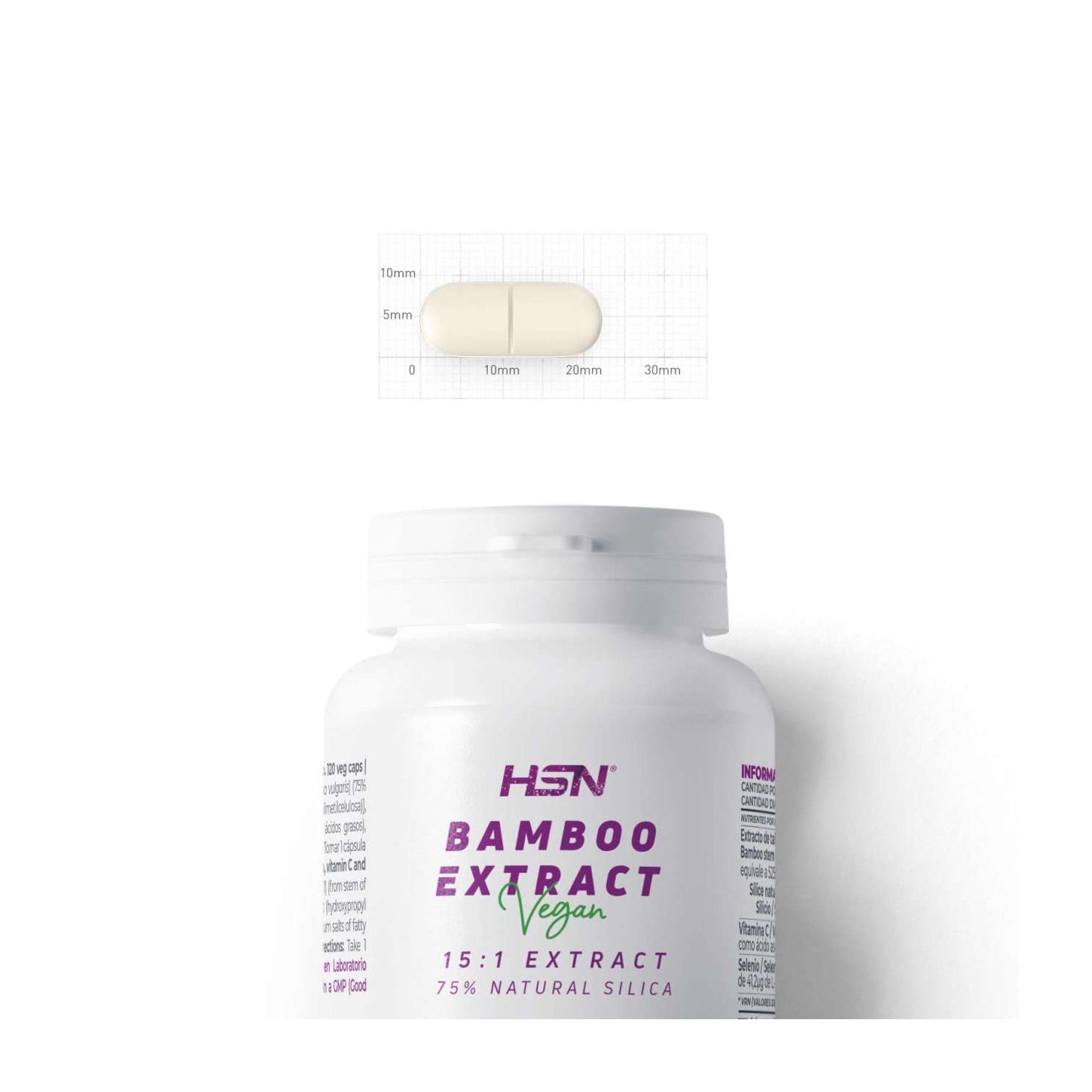 HSN Extracto de Bambú 15:1 350mg 120caps