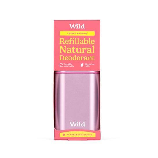 Wild Desodorante Natural Caja y Recarga Flor de Cerezo 40g