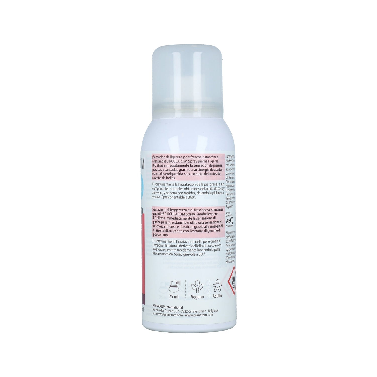 Pranarôm Circularom Piernas Cansadas Spray Ultra Frío BIO 75ml