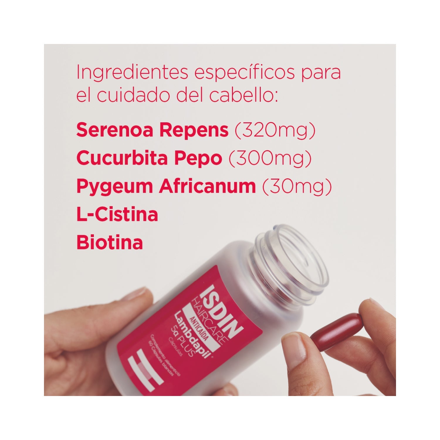 ISDIN Haircare Anticaída Lambdapil 5α Plus 60caps