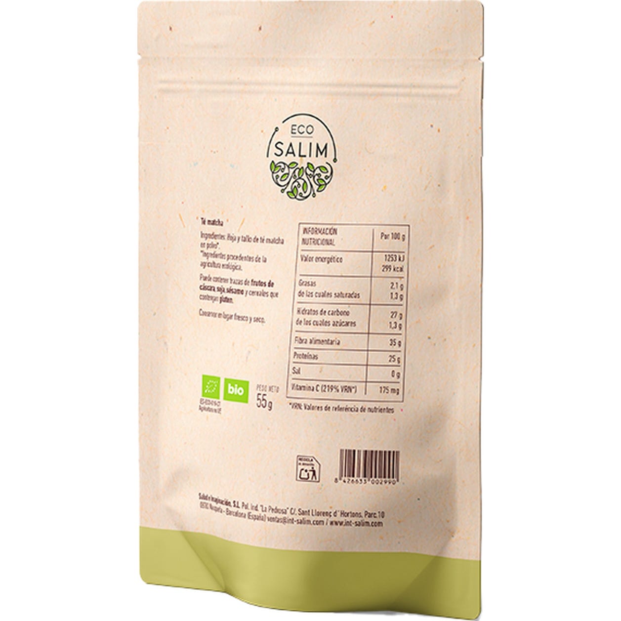 Eco-Salim Té Matcha en Polvo Bio 55g
