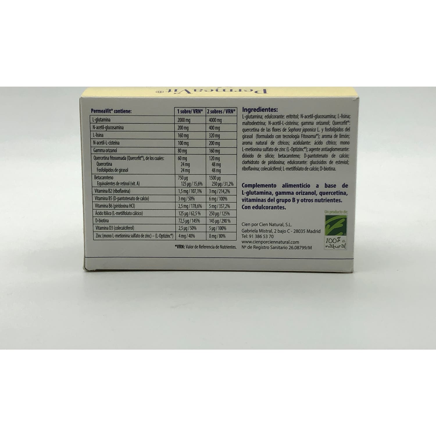 100% Natural Permeavit 30 sobres