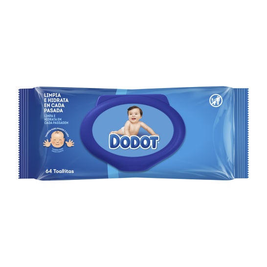 Dodot Azul toallitas humedas bebé 64uds