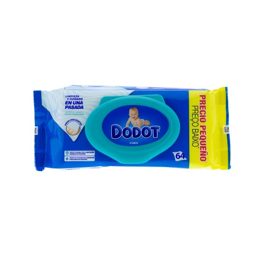 Dodot Azul toallitas humedas bebé 64uds