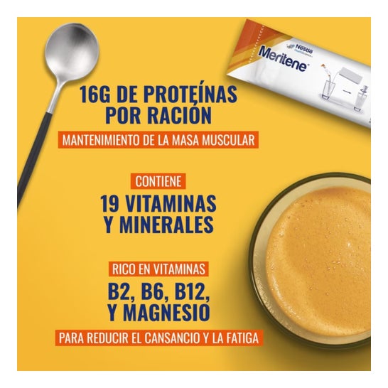 Meritene Fuerza y Vitalidad Batido Café Descafeinado 15 Sobres