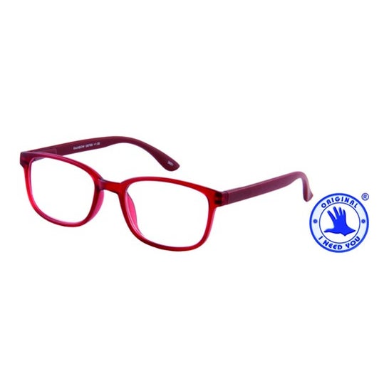 I Need You Rainbow Gafa Pregraduada Rojo Oscuro +3.00 1ud