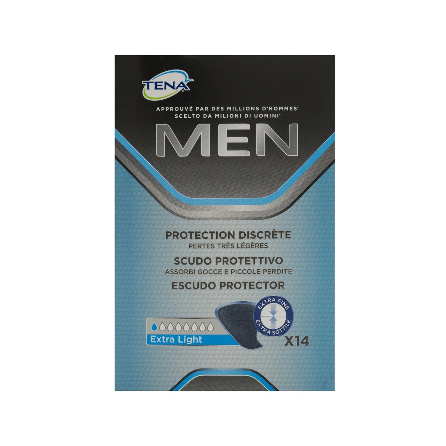 Tena Men Escudo Protector Extra Fino 14uds