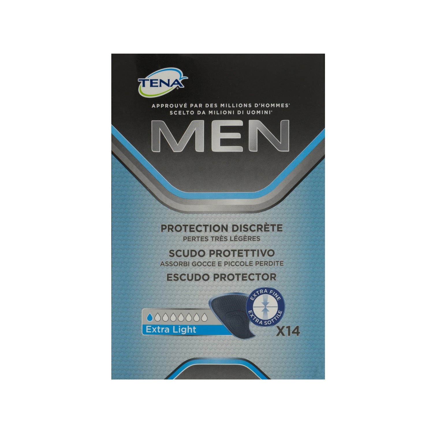 Tena Men Escudo Protector Extra Fino 14uds