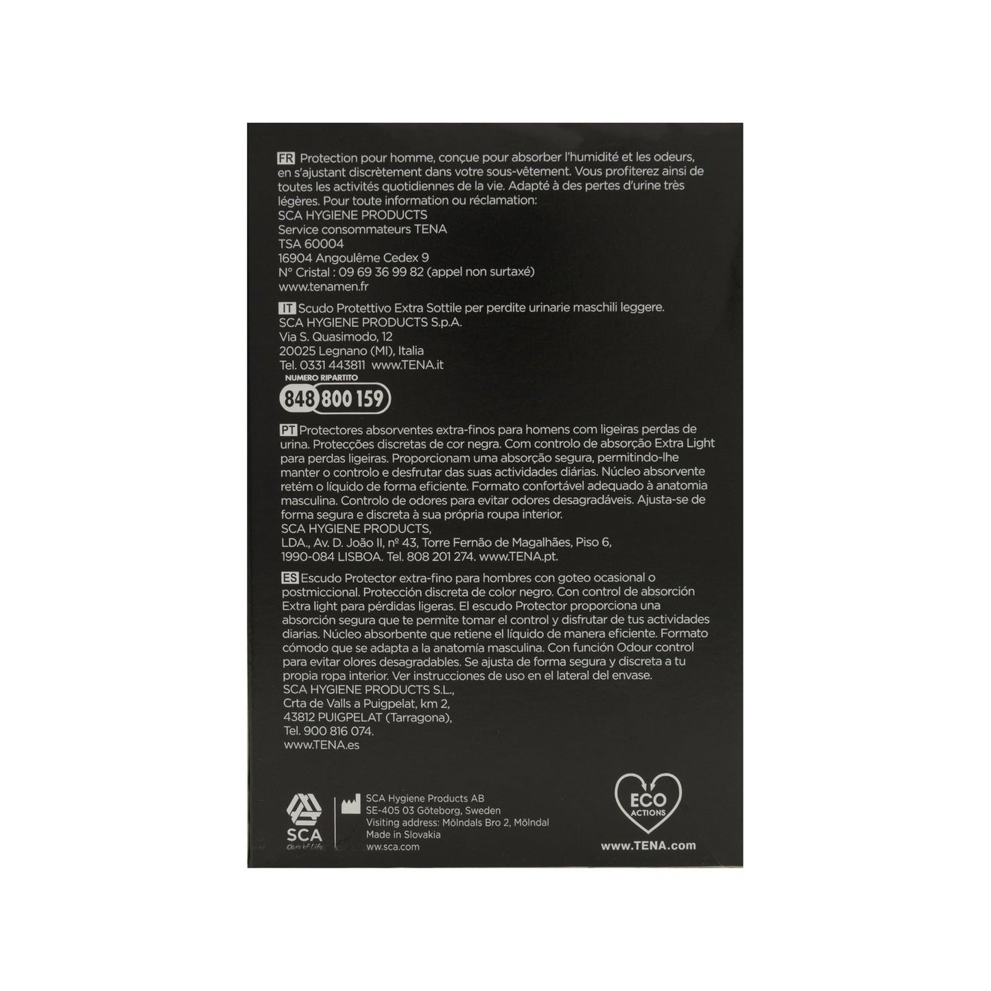 Tena Men Escudo Protector Extra Fino 14uds