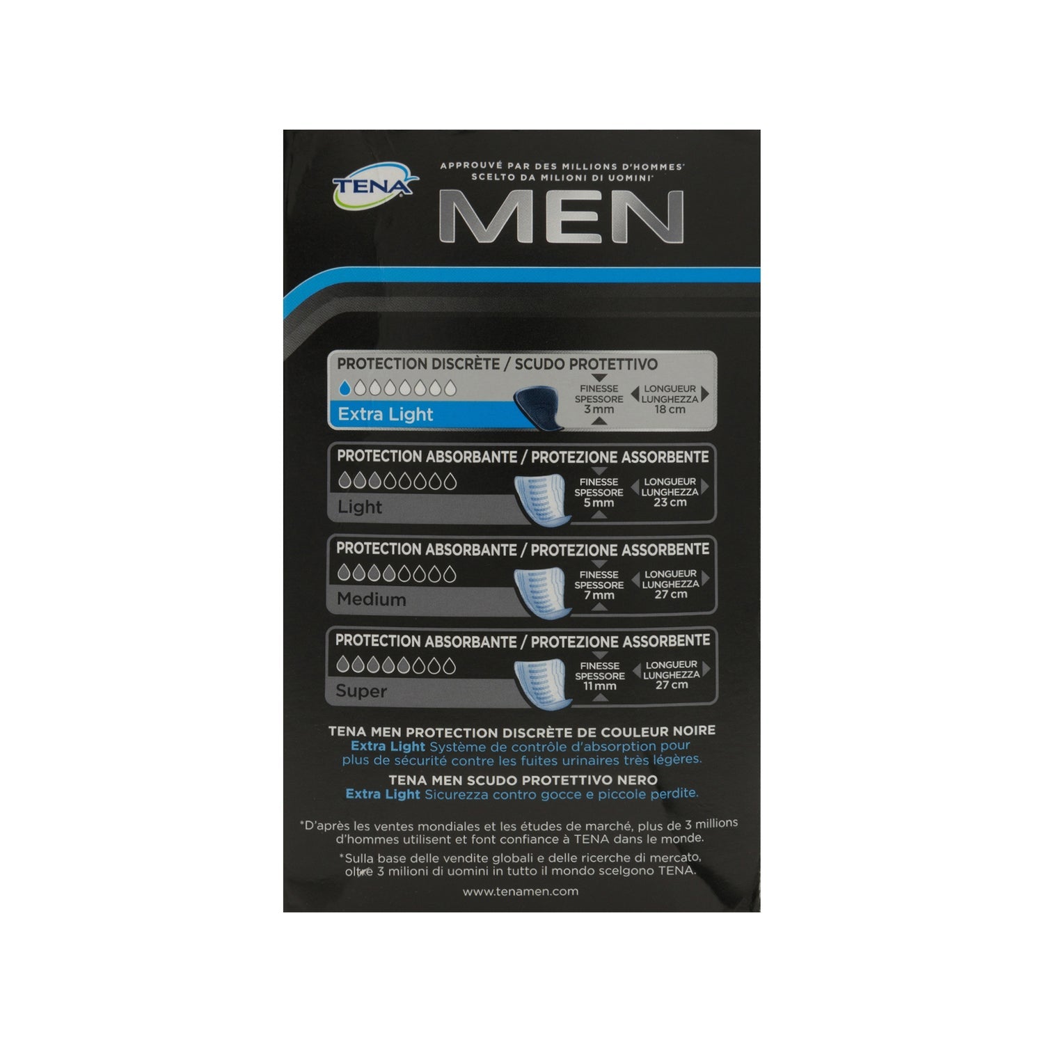 Tena Men Escudo Protector Extra Fino 14uds