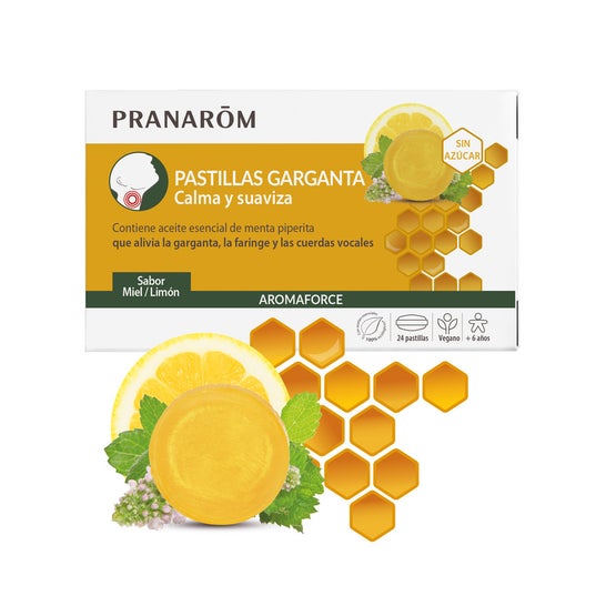 Pranarôm Aromaforce Pastillas Garganta Calma y Suaviza 24uds
