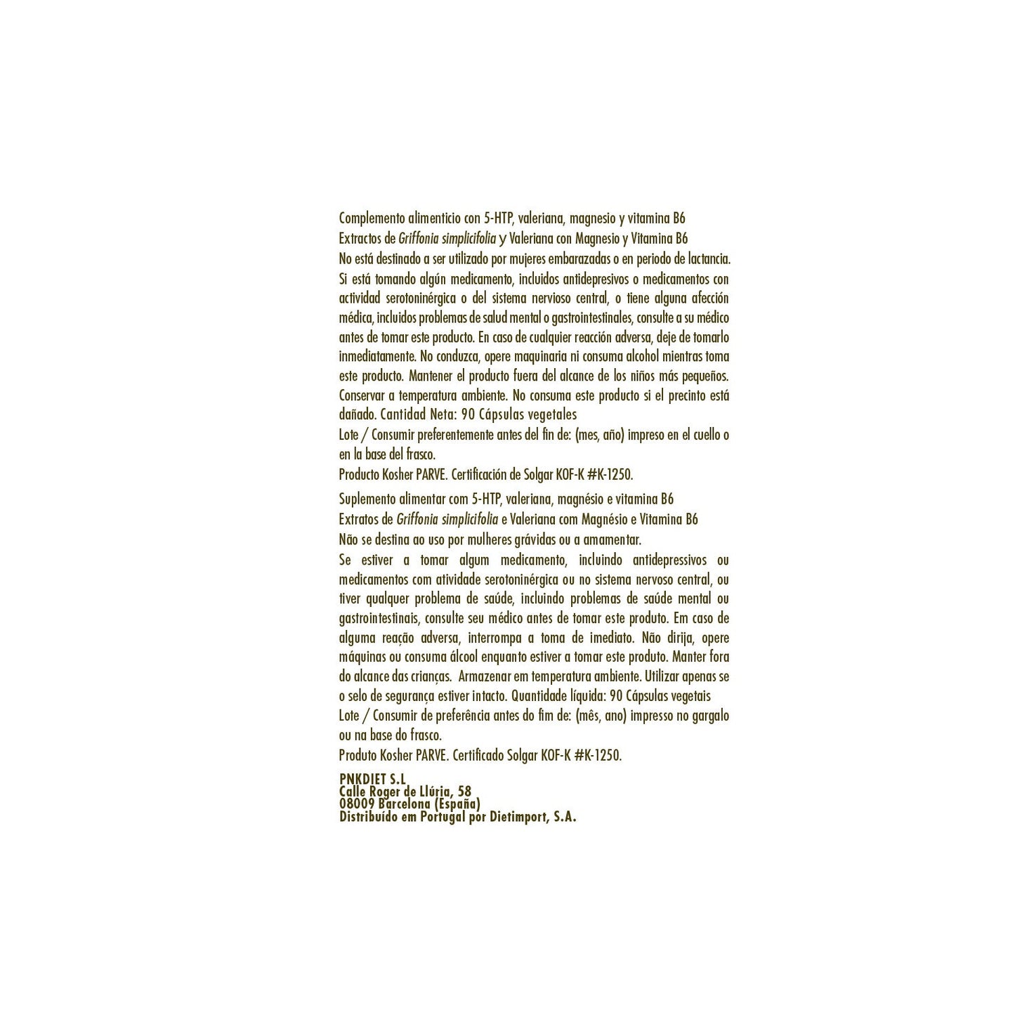 Solgar Griffonia 5-HTP Complex 90vcaps