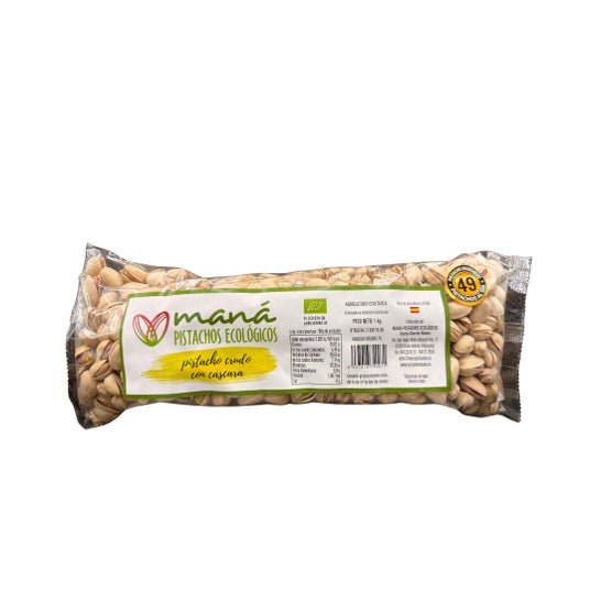 Maná Pistachos Pistacho Ecológico Crudo con Cáscara 1 kg