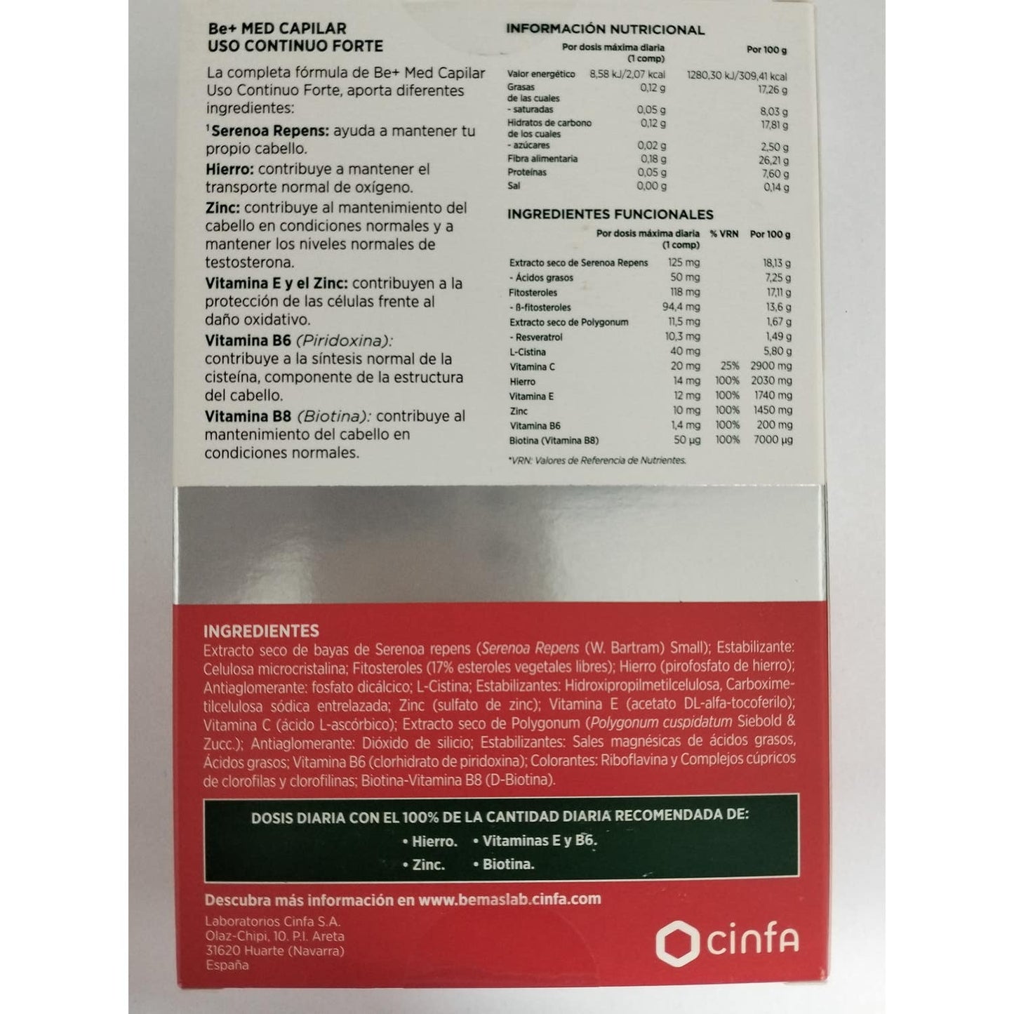 Be+ Med Capilar Uso Continuo Forte 60comp