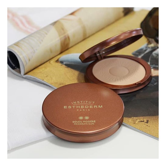 Institut Esthederm Reflets de Soleil Polvos Iluminadores Protectores Sol Moderado 15g